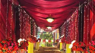 Indian wedding Decoration | Flower Decoration | Passage And Stage Decoration  💯❤️#youtube #wedding 