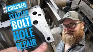 Can I fix the cracked starter bolt hole on my 454 big block?