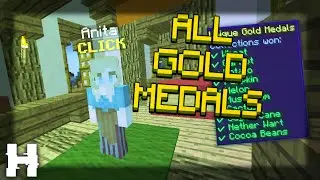 How i got ALL THE GOLD MEDALS inside HYPIXEL SKYBLOCK!! // ALL UNIQUE GOLD MEDALS IN JACOB's CONTEST