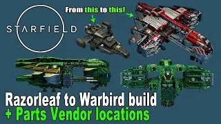 Starfield Razorleaf Converted into Epic Romulan Warbird