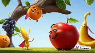 Bobo the Brave Banana 🍌 | Fun Animated Story for Kids | Learning Courage & Friendship