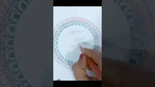 Happy new year drawing#mandala art