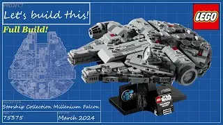 Let's build this live! - LEGO Star Wars - 75375 Millenium Falcon - Full Build!