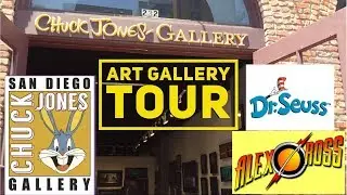 Chuck Jones Art Gallery Tour Looney Tunes Dr Suess Alex Ross SDCC 2018
