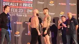 Bellator 217: Peter Queally vs. Myles Price Weigh-In Staredown - MMA Fighting