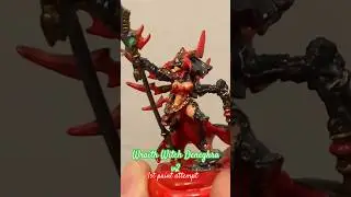 Warmachine - Wraith Witch Deneghra v2 (Cryx Epic Warcaster) 30mm base #tabletopgaming #custom