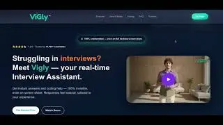 Vigly &mdash; Real-Time Interview Assistant Demo (100% Invisible)