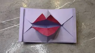 How to make paper lips , easy origami crafts