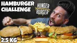 HUNGER BURGER Challenge - 2.5 KG per vincere 200 EURO - MAN VS FOOD