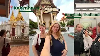 Turen til Bangkok vlog: Pakning, flyvetur, Tempel-udforskning