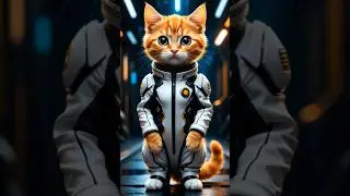 sci-fi cats dance hip-hop #catai #scifi #ai #funnycats #futuristic #hiphop #popping #aivideo #cute