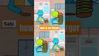 How to eat burger mukbang asmr #cute #animation #funny #smartphone #mukbang #digitalcircus #pomni