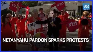 Israeli Protesters Denounce Netanyahu&rsquo;s Pardon Request as &lsquo;Unacceptable&rsquo; Outside Tel Aviv Court