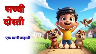 छोटू, शेरू और नन्ही चिड़िया 🐶🐦 | Kids Moral Story in Hindi | Hindi Cartoon Story