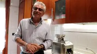 Schiaccia olive elettriica autocostruita