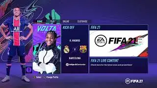 EA sports FIFA 21 intro on Xbox Series X