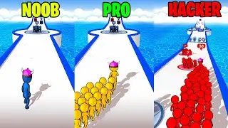 NOOB vs PRO vs HACKER - Crowd Battle 3D
