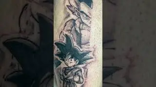 GOTRUNKS! Goten/Trunks black and grey tattoo. #gotenks #trunks #goten#dbz #dragonball #tattooartist