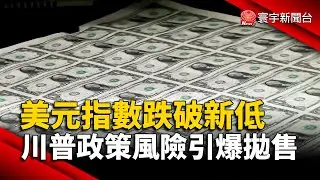 美元指數狂跌近四年低點！川普政策不確定性引爆拋售｜#寰宇財經新聞 @globalmoneytv