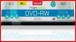 Maxell 635117 Rewritable Recording Format 4 7Gb DVD RW Disc Playback on DVD Drive or Player