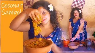 Let's Taste Sri Lankan Coconut🌴🥥Sambol🧄🧅🌶🍋