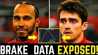Lewis Hamilton&rsquo;s  EXPOSES Ferrari Brake DATA Leaves Leclerc STUNNED!