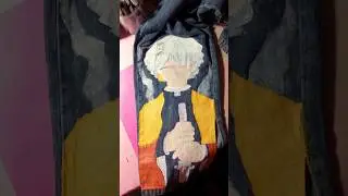 PART 1 painting on jeans with fabric colour #artist #colourful #fabriccolor #youtube #yputubeshorts