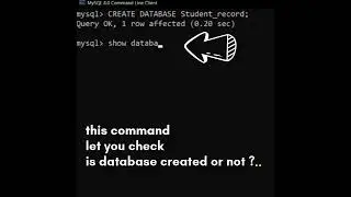 how to create database | first step | #shorts #sql #mysql #datascience