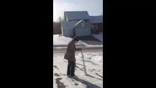 Boiling water potato cannon at -16 F
