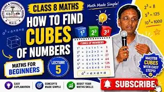 Cube of a Number l Highschool class 8 basic maths for beginners entrance exam