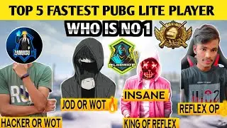 😱ToP 5 Fastest Pubg Player||LouWan Gaming,Reflex OP,Bloodride OP,LCR MAVI,ZamasuYT