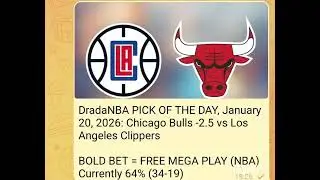 Chicago Bulls vs Los Angeles Clippers 1/20/26 NBA Pick, Odds, and Prediction