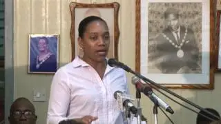 Hon  Francine Baron address at Roseau Town Hall Meeting