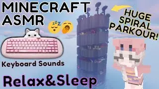 ASMR Minecraft Parkour - Огромная паркурная спираль | Мы карабкаемся на вершину! #asmr #minecraft