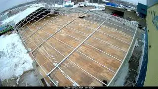 25m x 60m Clearspan on Level Deck installation