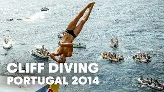 Cliff diving in Portugal - Red Bull Cliff Diving World Series 2014