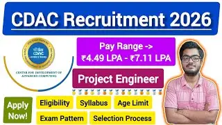 CDAC Bengaluru Project Engineer Recruitment 2026 || Walk-In || 60 Vacancies || Apply Now || #viral 
