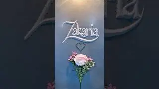 Zakaria ❤️ Beautiful Sand Art Writing | Relaxing ASMR Sand Drawing #SandArt #Zakaria #NameArt