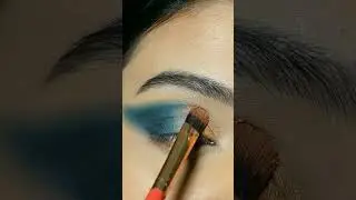 Blue and Gold Eyeshadow Look | Wedding Guest Makeup Look #blueeyeshadow #easytofollow glam_by_shreya