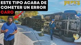 Conductor vuelca remolque y derrama 41,000 lb de jarabe.