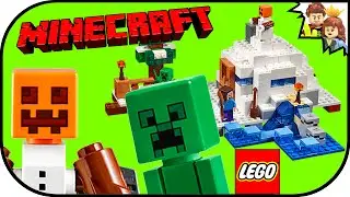60 Second Build LEGO Minecraft The Snow Hideout 21120 - BrickQueen