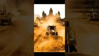 Building the Future: Road Construction at Angkor Wat 🚧🇰🇭