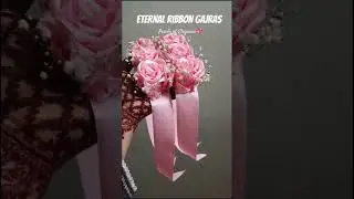 Ribbon Roses Gajry 💖 #ribbonroses #ribbongajras #handmade #diyroses #gajry #beautifulgajras #diyidea