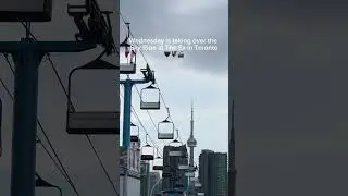 Wednesday Addams themed ride at The Ex in Toronto
