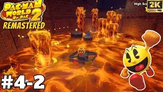 PAC-MAN WORLD 2 Re PAC, STAGE 4-2, VOLCANIC PANIC - Gameplay Walkthrough
