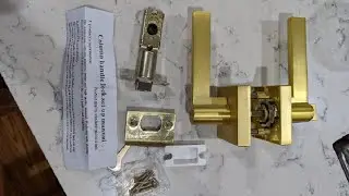 EHOMEWARE 2 Pack Interior Door Handle in Satin Brass Finish Review, very nice door handle lock