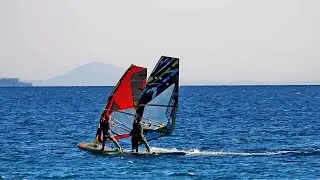Tandem romanesc la Gokceada-Turcia  .Windsurfing Tandem- Piccadilly Mamaia