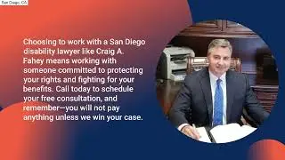 Disability Attorney San Diego | San Diego, CA | Law Office Of Craig A. Fahey