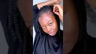How to do a low sleek bun with flat twists on natural hair. #naturalhair #howto #blackwoman #twists