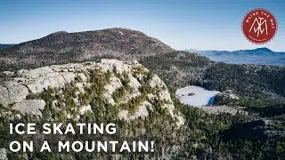 Hiking Up To Nordic Skate On Tumbledown Pond